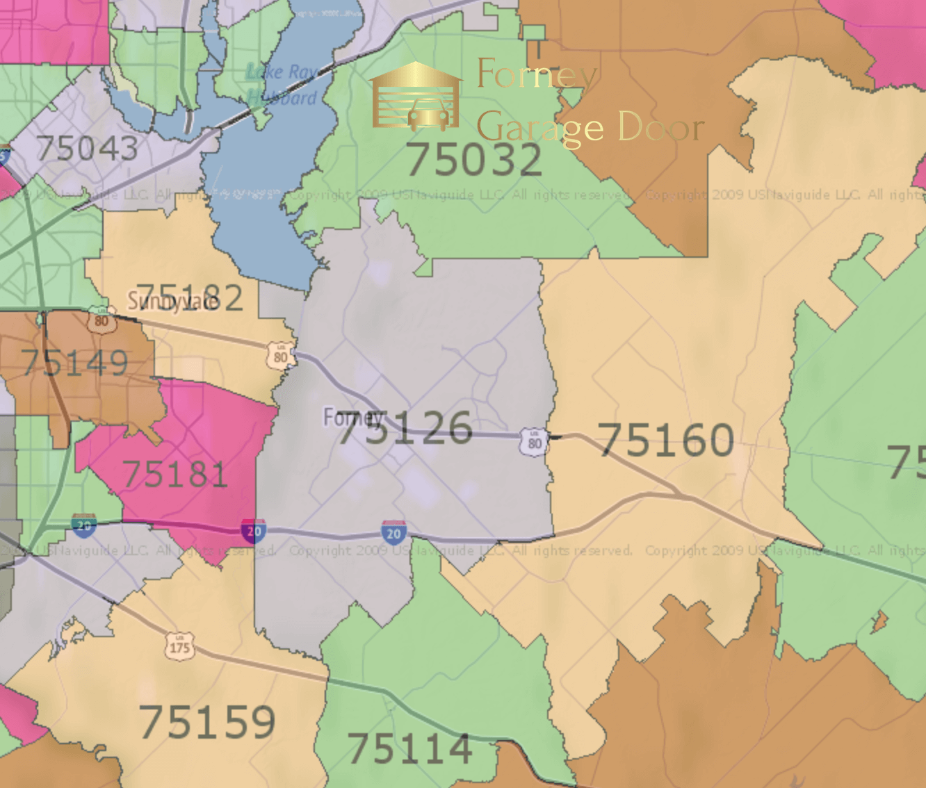 forney-texas-zip-code-map